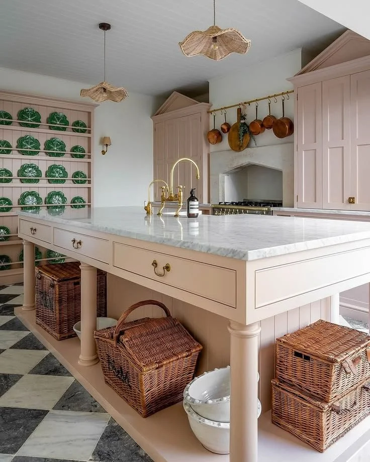 pink kitchen decor ideas