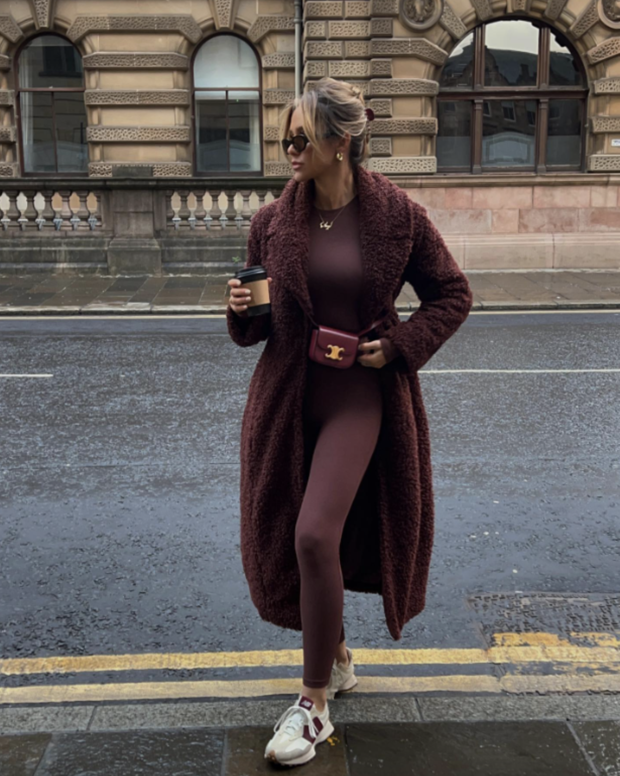 Monochromatic Burgundy Outfit