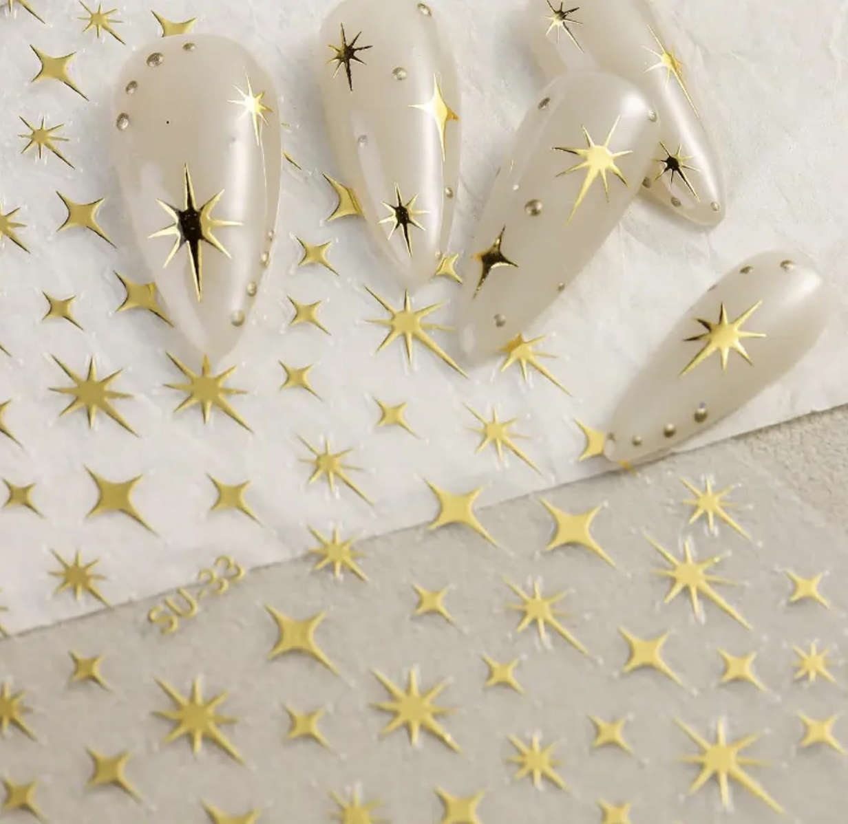 starburst nail stickers