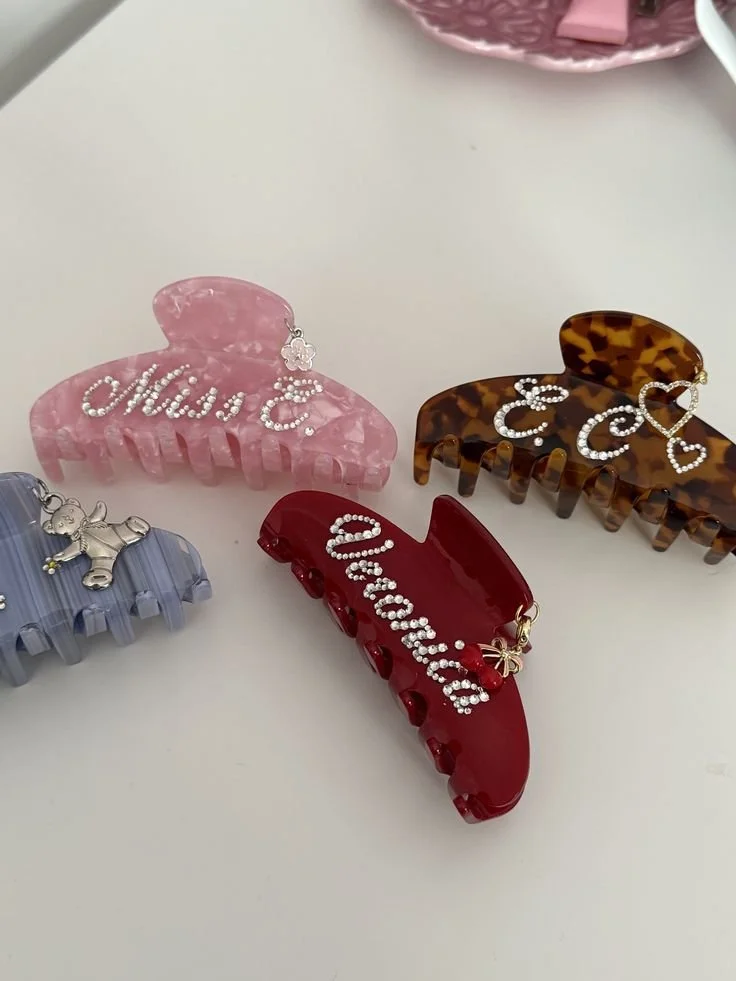 personalized hair clips