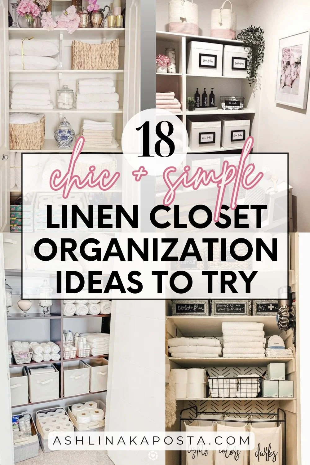 18 Linen Closet Organization Ideas That Are Chic + Functional — ASHLINA ...