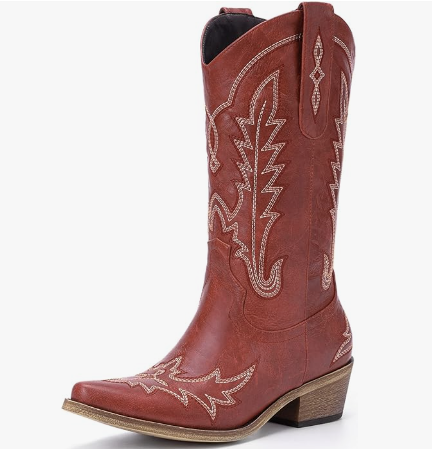 red cowboy boots