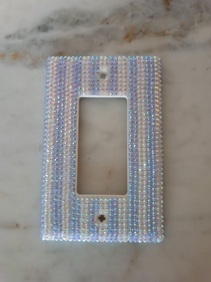 bedazzled light switch cover