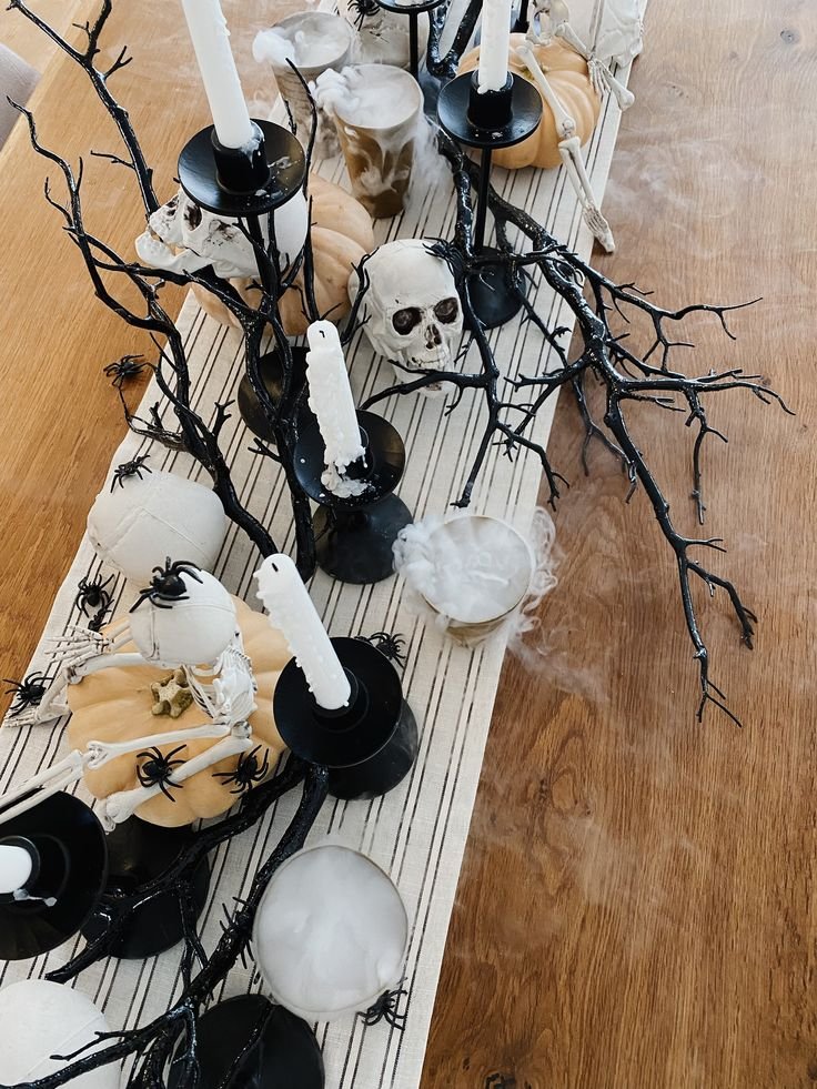 15 Spooky Chic Unique Halloween Dinner Party Decor Ideas (that Your ...