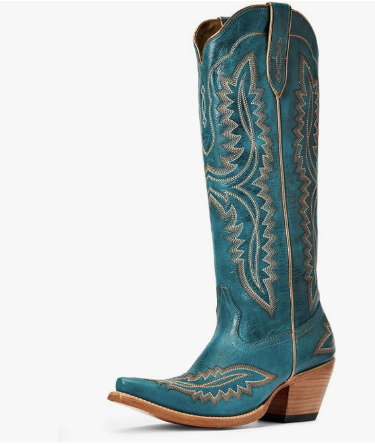 green turquoise cowboy boots