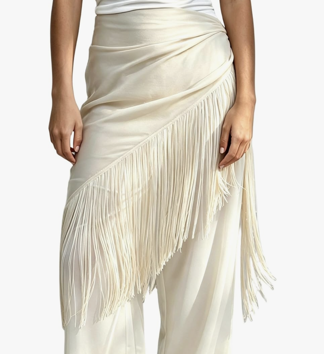 silk scarf with frings