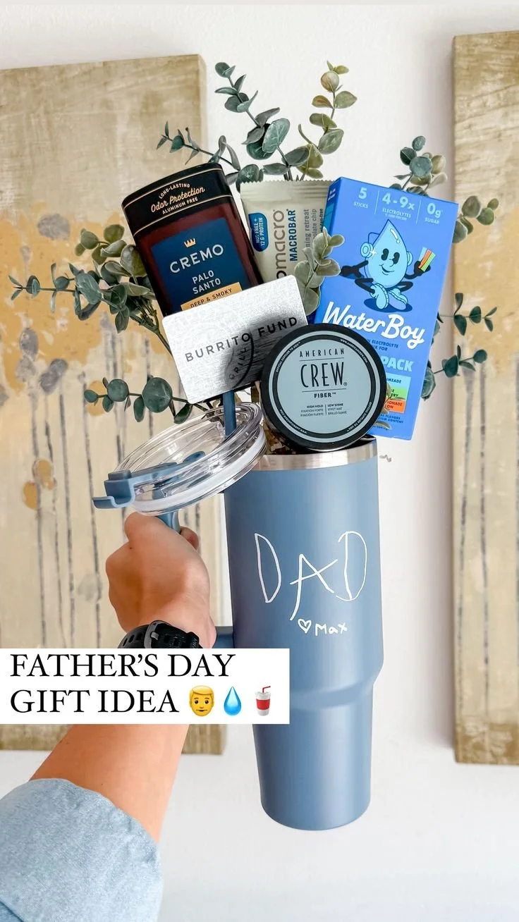 Stanley cup gift basket for dad