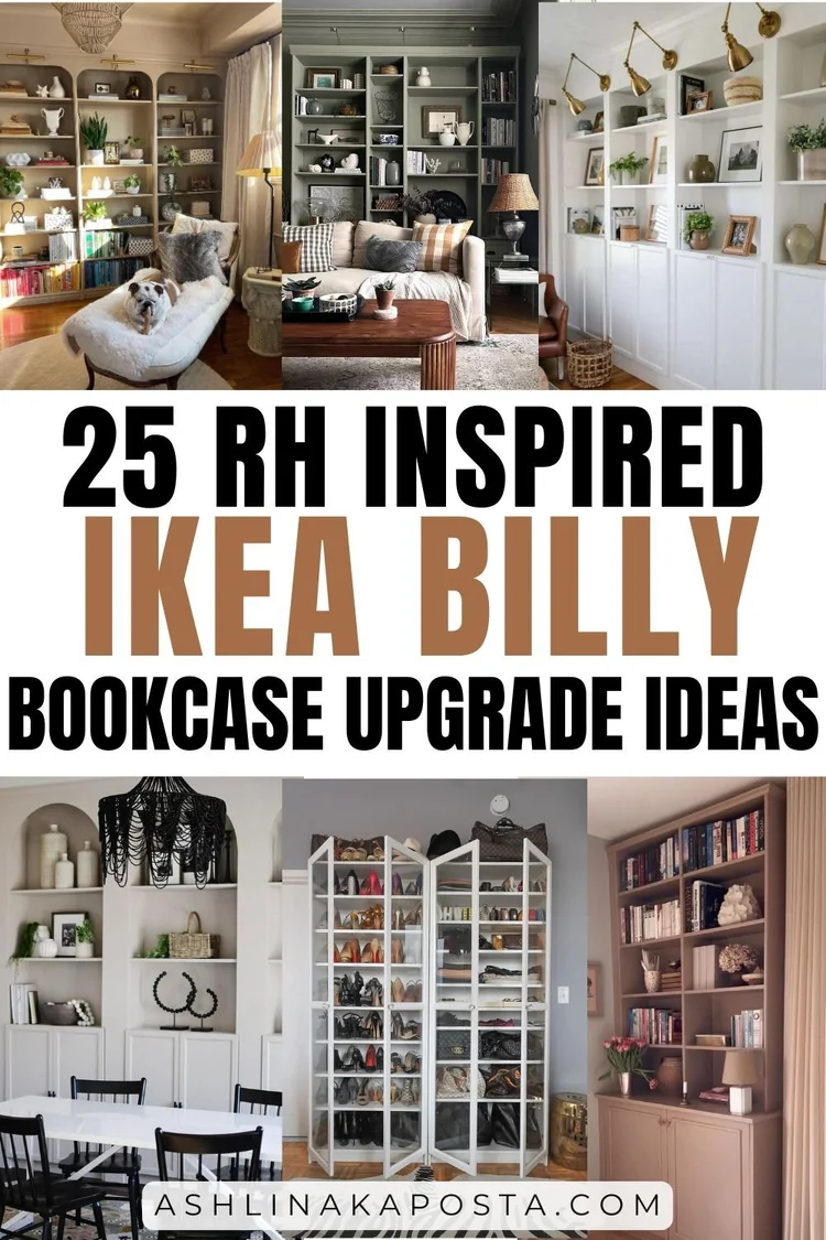 How Transform Your IKEA BILLY Bookcase: 25 Chic Hacks for a Restoration ...