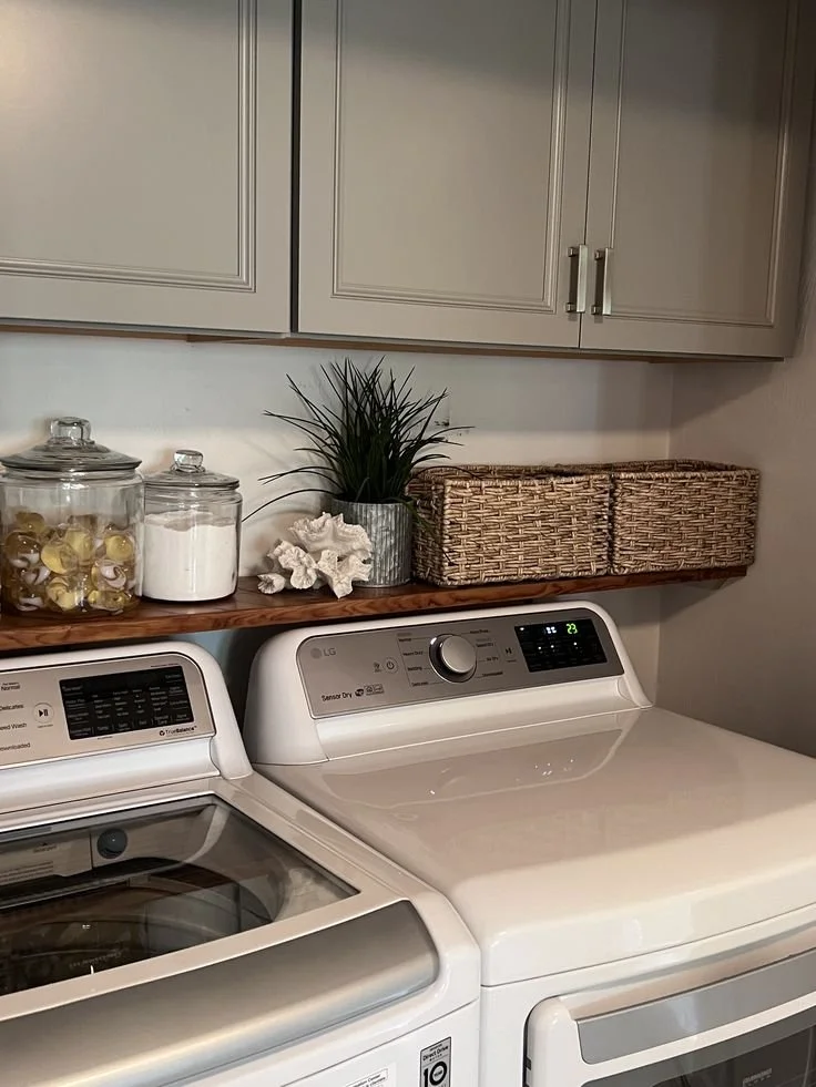 sea inspired laundry room