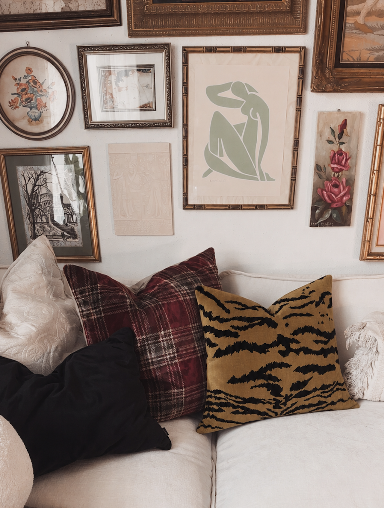 tiger print pillows