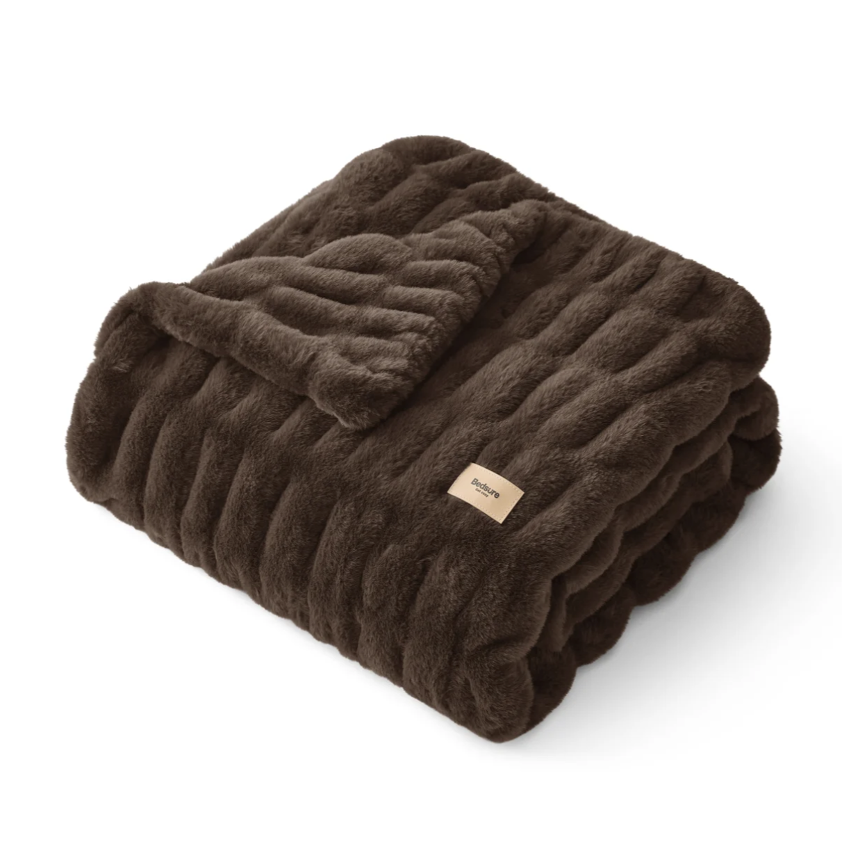 brown bedsure blanket