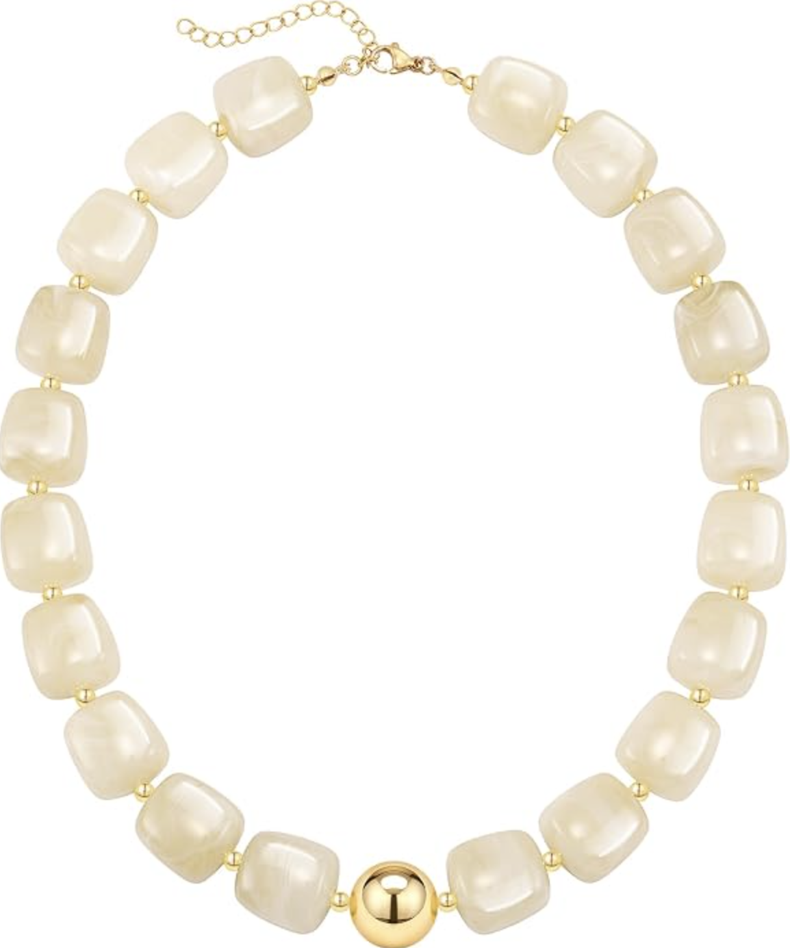 chunky beaded necklace
