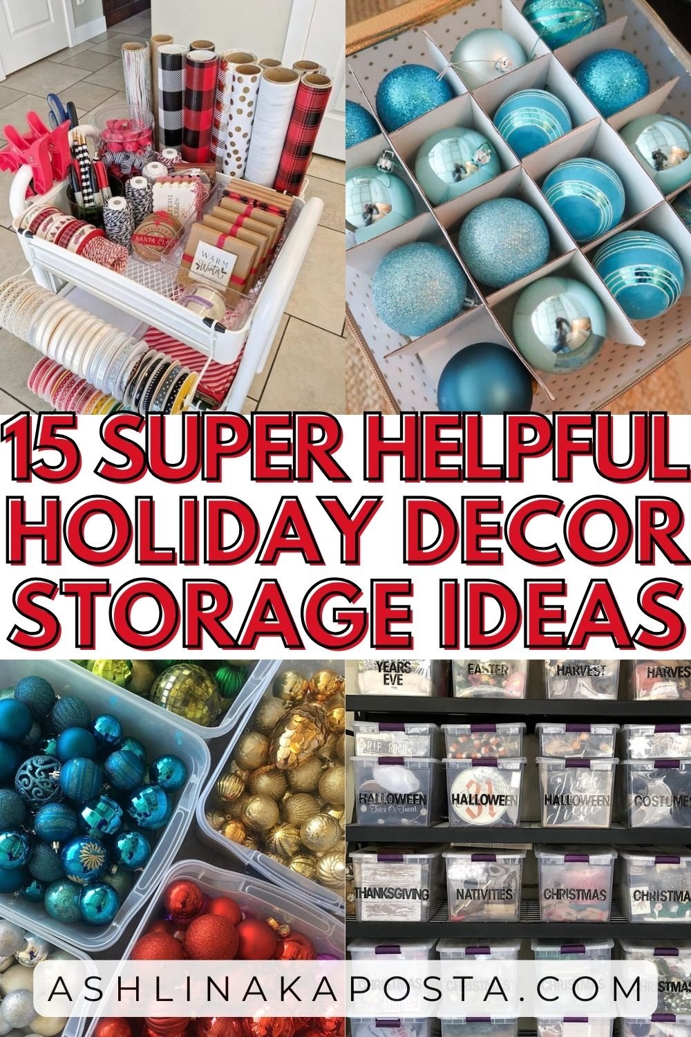 20 Clever Holiday Decor Storage Ideas