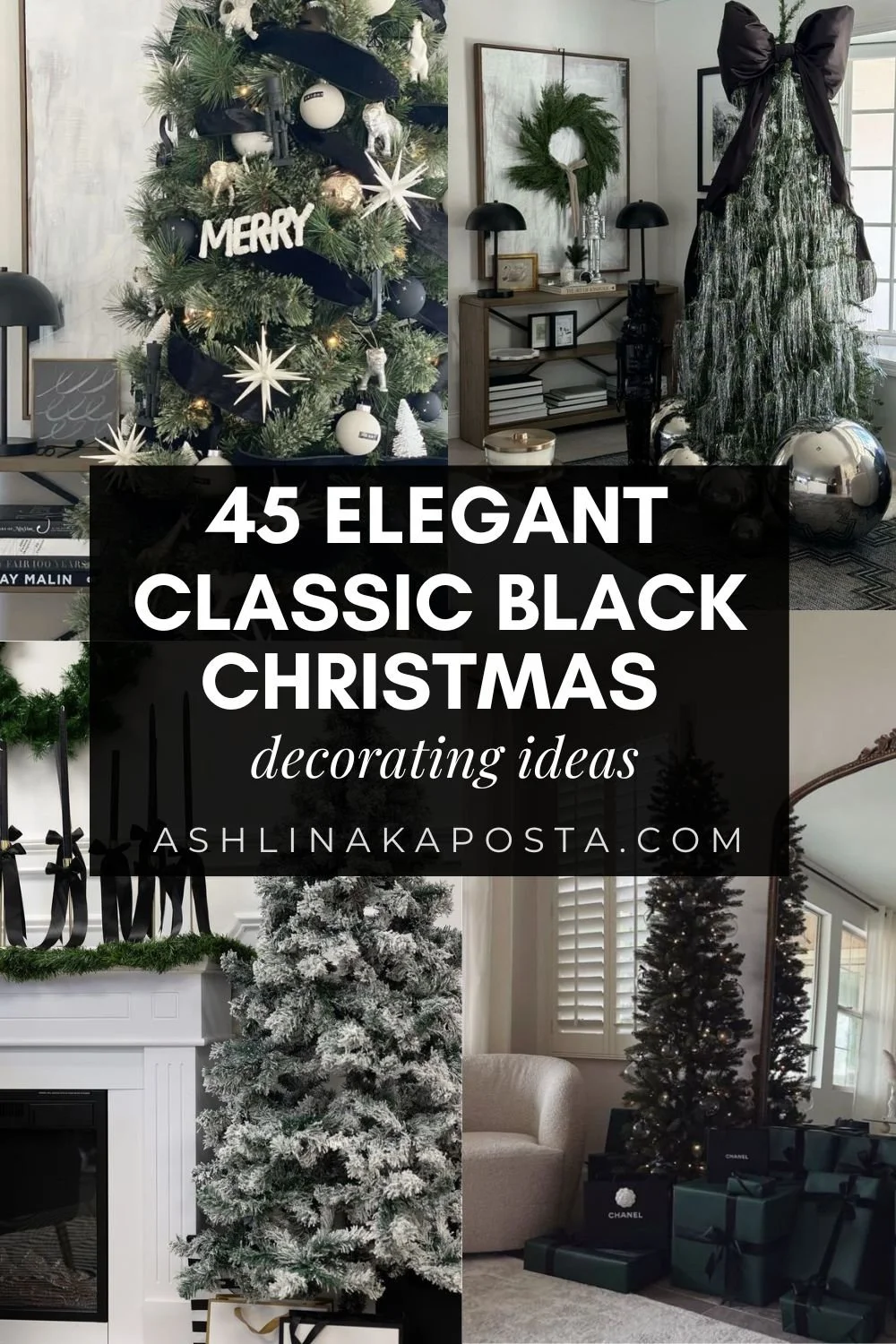 45 Chic Black Christmas Décor Ideas for a Modern, Luxurious Holiday ...