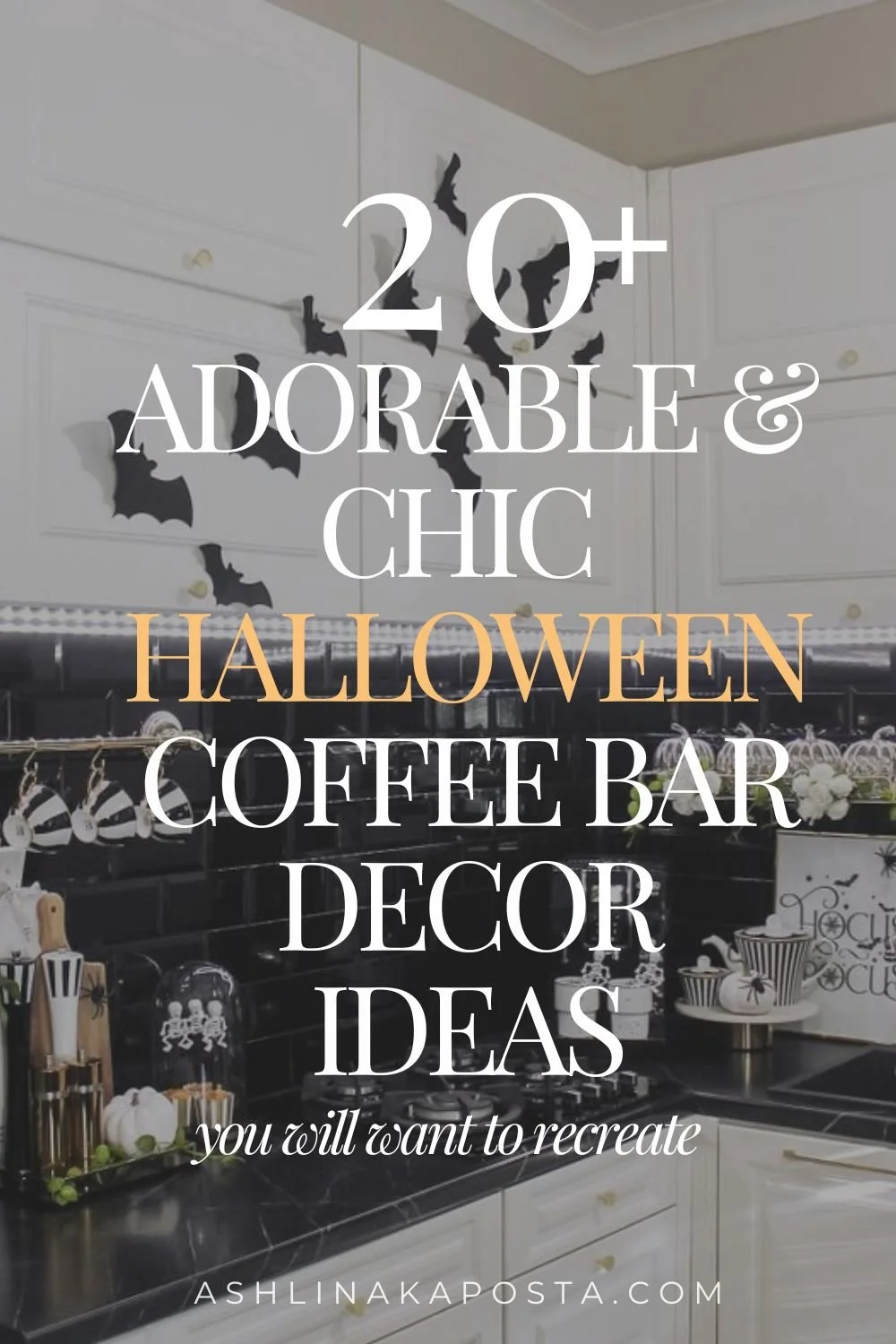 20 adorable and chic halloween coffee bar decor ideas.jpg