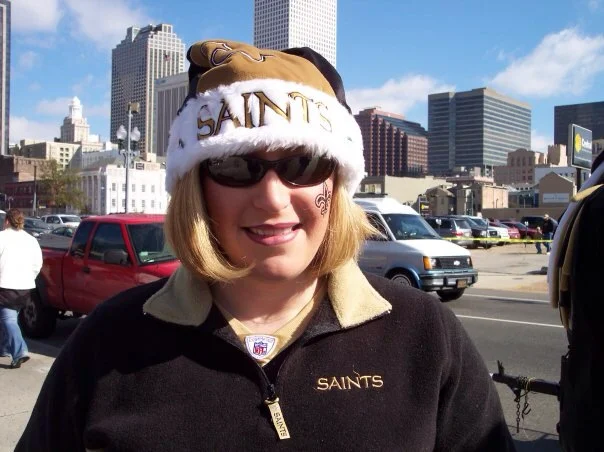 Before a New Orleans Saints game.