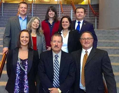 The ACFE Colorado Chapter board of directors. Back row (L to R): Ken King, CFE, Heather Bays, CFE, Dr. Johnnie Bejarano, DBA, CFE. Middle row (L to R): Rose Zaccaro, CFE, Joanna Sorbi, CFE. Front row (L to R): Emily Wells, CFE, John Incampo, CFE, Gary Schwartz, CFE.