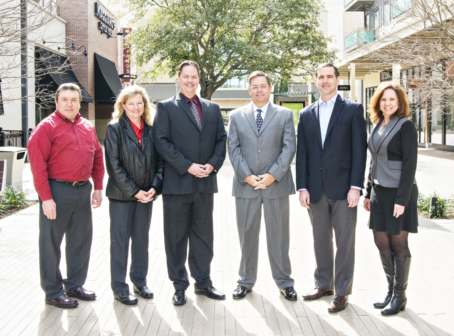 Austin Area Chapter's Board of Directors (L to R): Gilbert Mokry, CFE, Tracey Bohmer, CFE, Andy Prough, CFE, Joe Collins, CFE, Jared Jordan, CFE, Marci Sundbeck, CFE. (Not pictured are Dr. Cecily Raiborn, CFE and John Knox, CFE. )