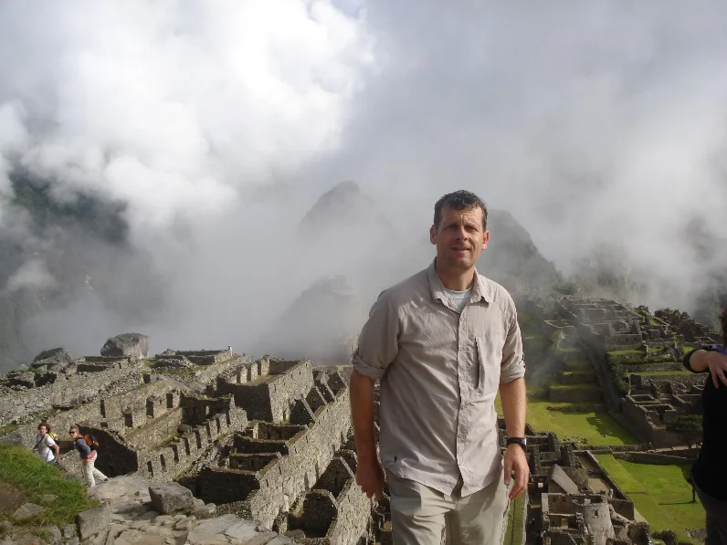 Iain Gallie at Machu Picchu in Peru.