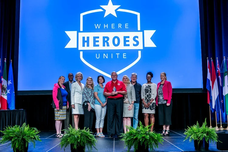Tampa Bay Chapter leaders accepting the Chapter of the Year award