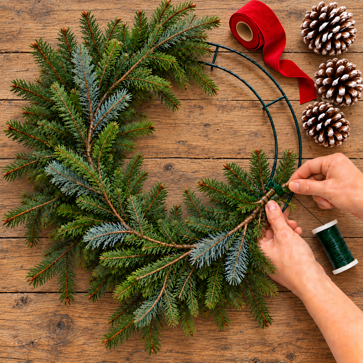 Ortonville Hand-wrap and Decorate a Wreath Class