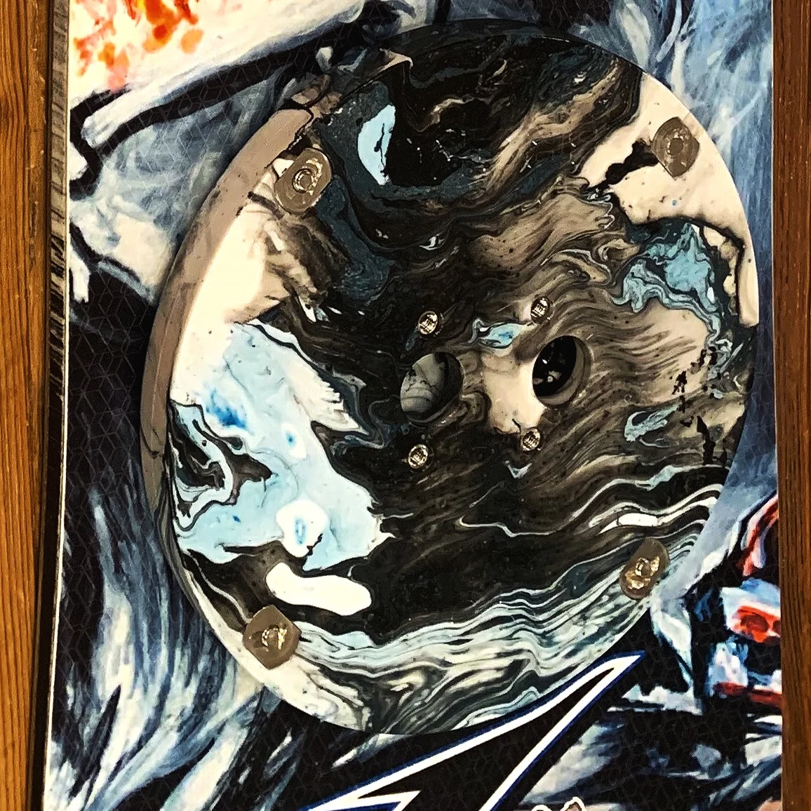 Custom painted Broko Snowboard Binding Attachments