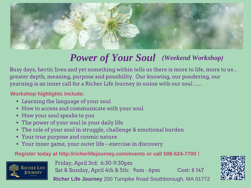 Power of the Soul   (Weekend Workshop)