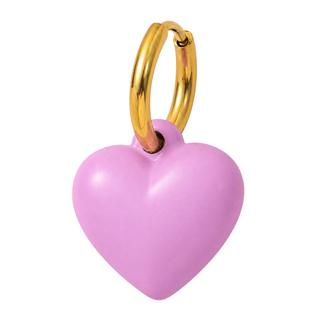 Lavender Heart Charm