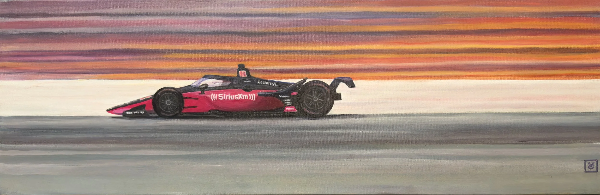  Four-Time Winners series - Helio Castronevas -12”x34” acrylic on canvas 