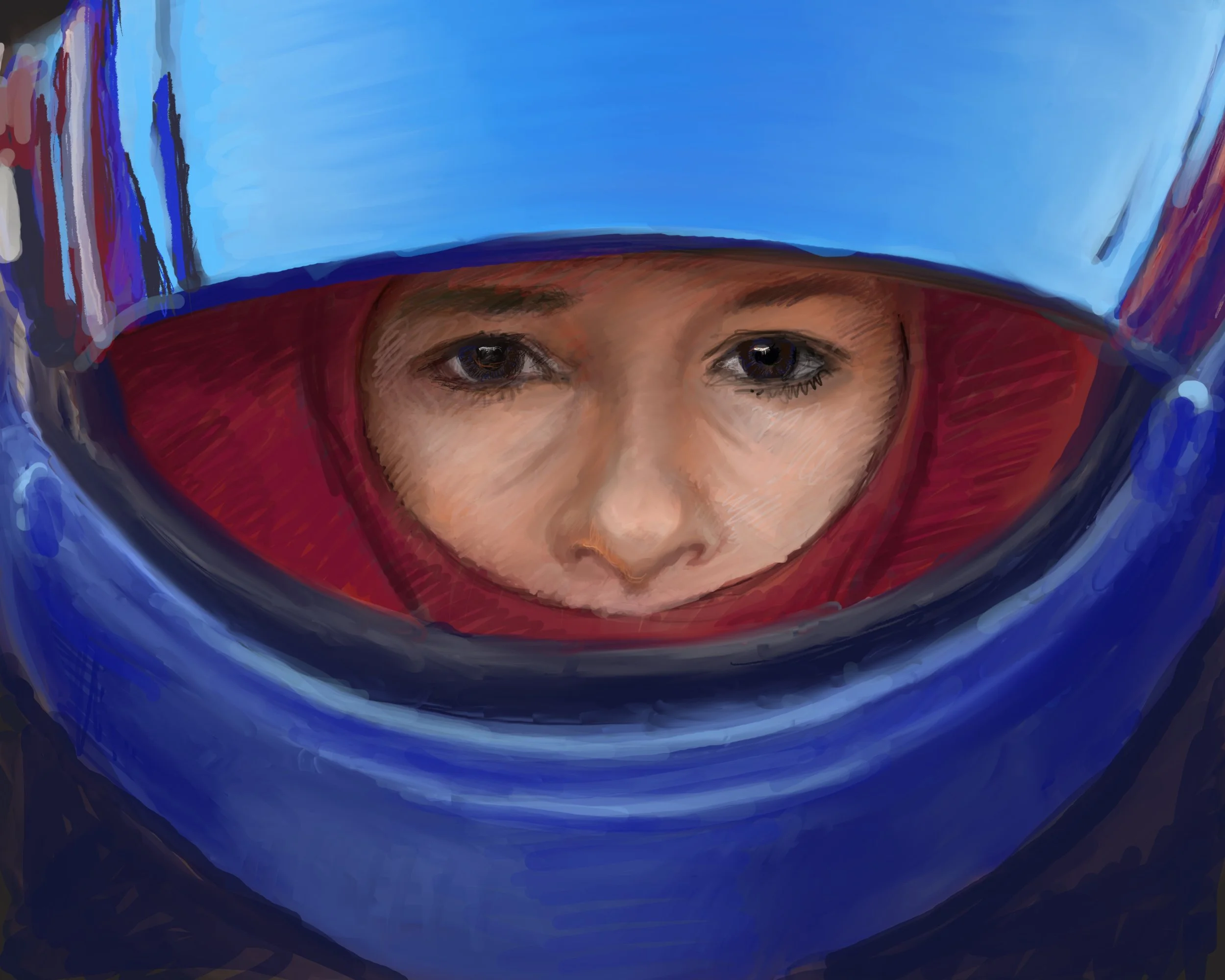  Visors Up Series -No. 2 - Digital Painting 