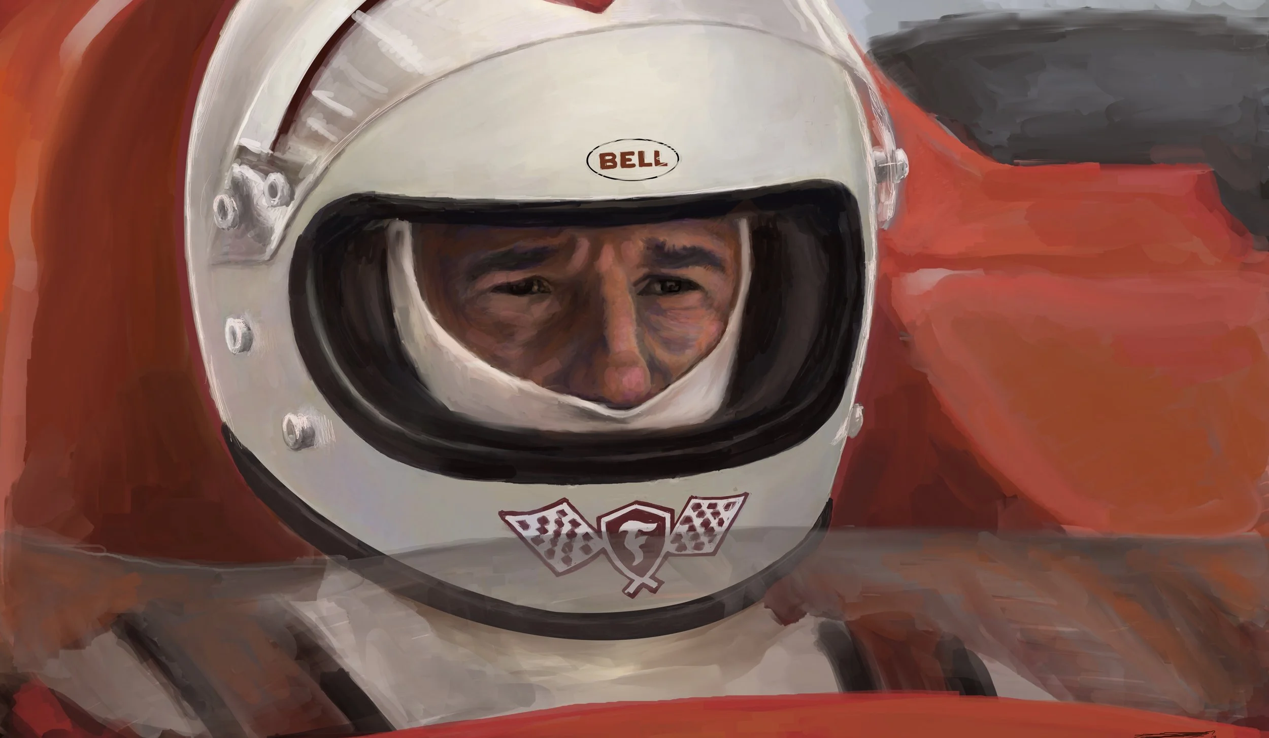  Visors Up Series - No. 3  - Digital Painting 