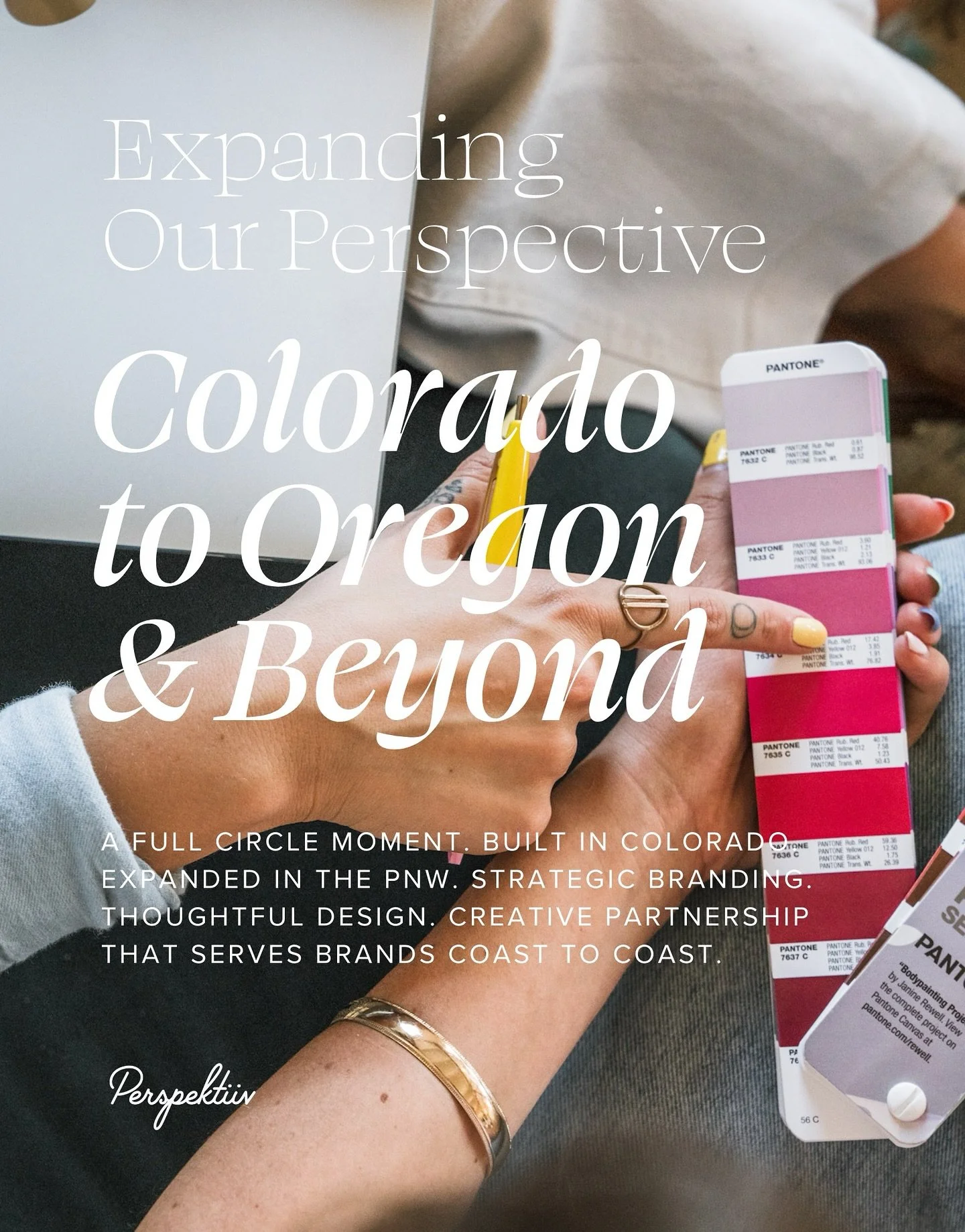 In 2014, Perspektiiv was founded in Colorado.

That is where we built our foundation. Where we refined our craft. Where we first partnered with founders and growing brands who trusted us to bring their vision to life.

Then we expanded west.

Oregon 