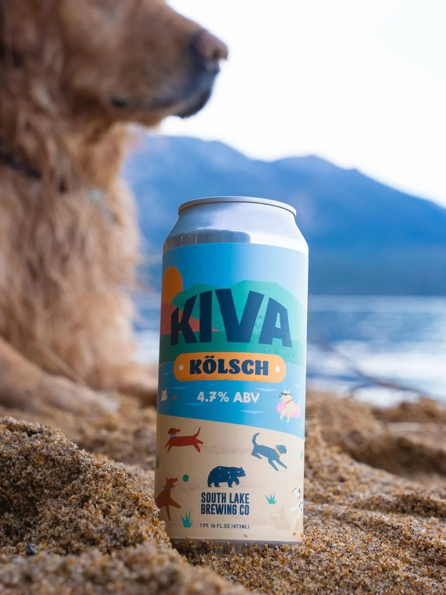 There&rsquo;s nothing quite like a Tahoe summer. Sandy paws, sunny shorelines, and a cold one in hand. ☀️

We had the joy of designing the packaging for @southlakebrewco, a craft brewery rooted in South Lake Tahoe. The cans feature custom illustratio