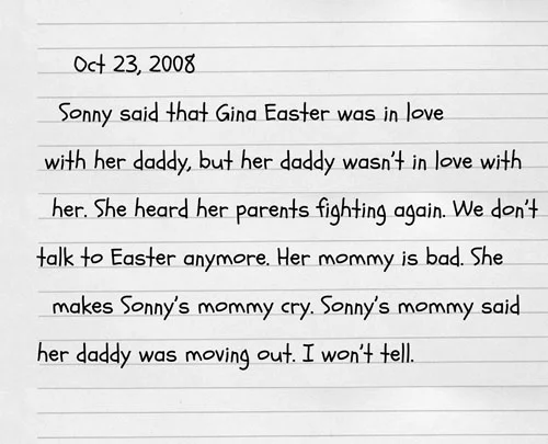 October 23, 2008 - Alder's Childhood Journal #2
