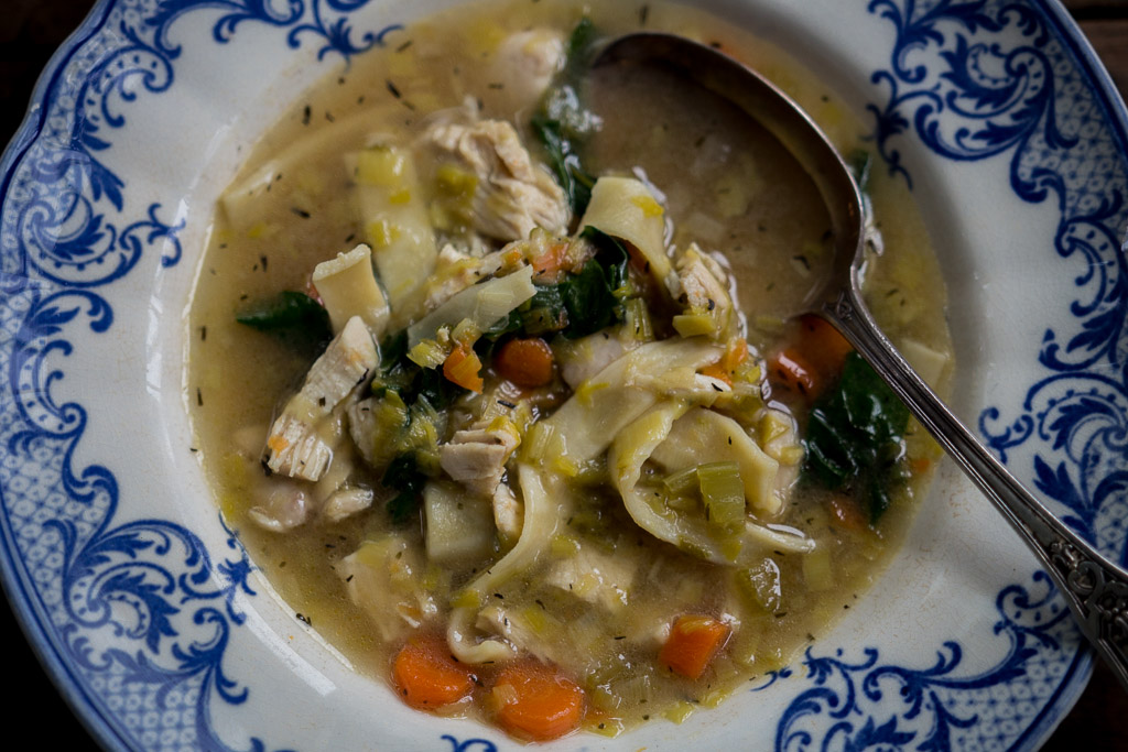 oldfashioned egg noodles + chicken soup to cure what ails you — Milly