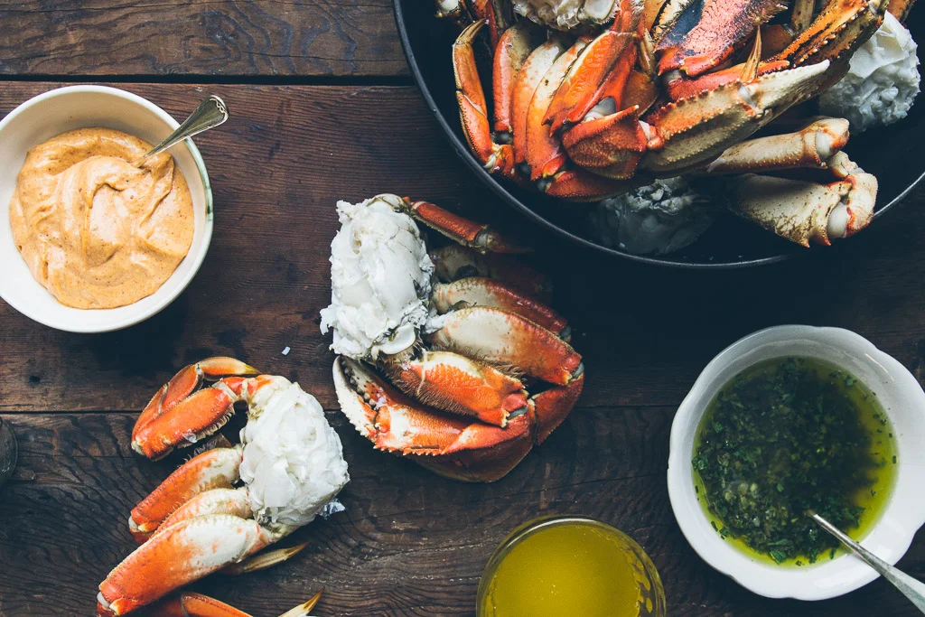 cracked crab with three sauces — Milly's Kitchen