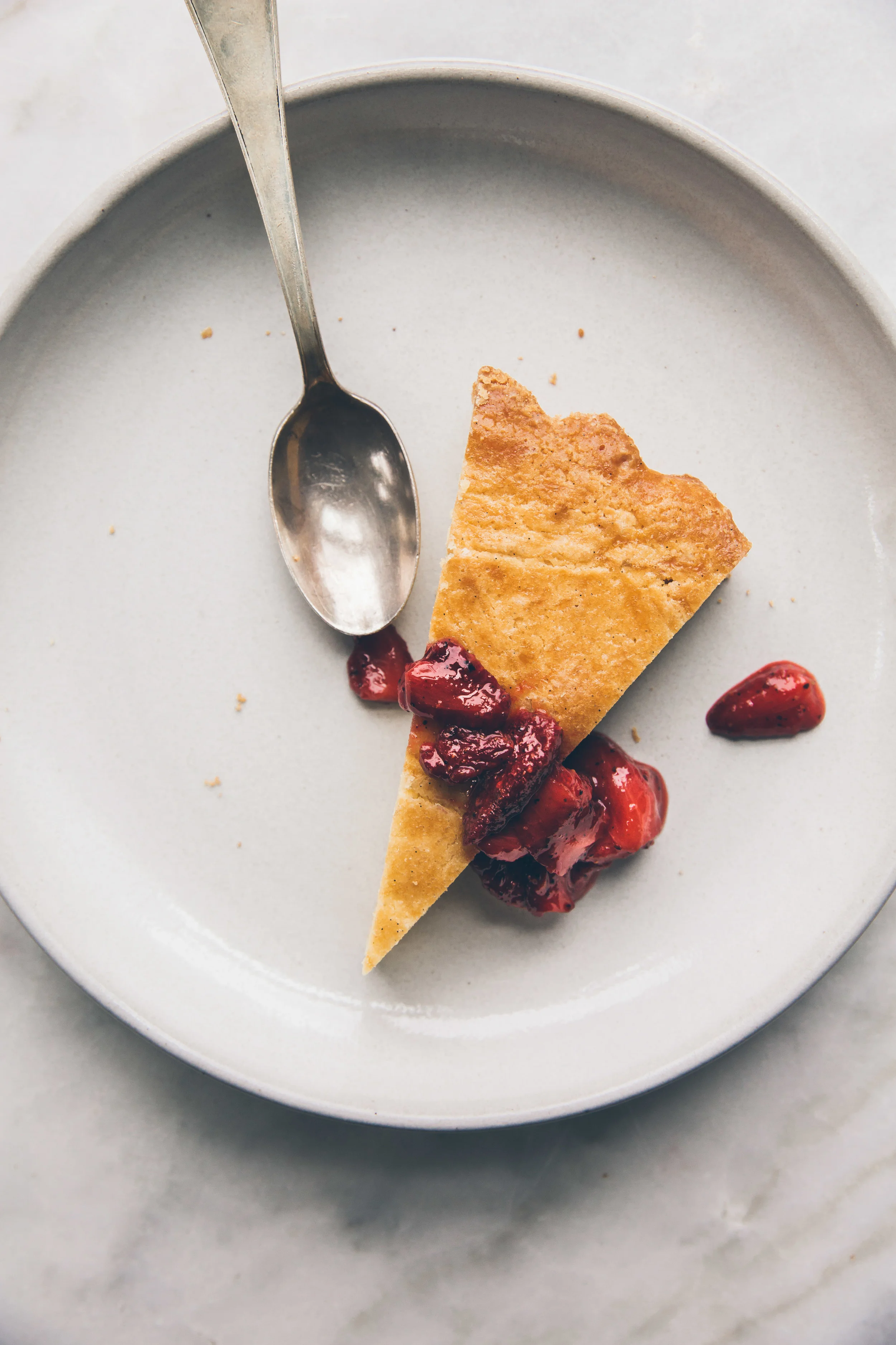 Breton Butter Cake with Black Pepper Strawberry Compote — Milly's Kitchen