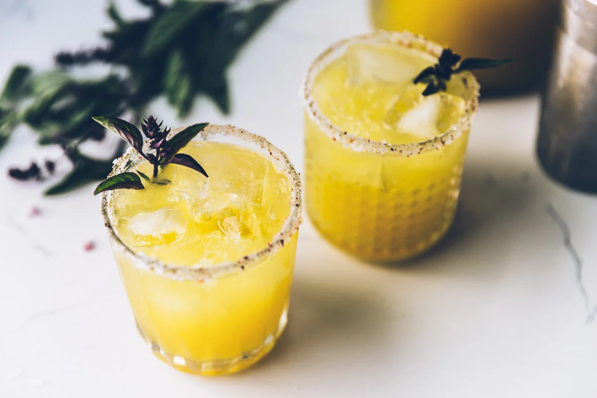 the high noon golden watermelon, ginger, basil + tequila — Milly's Kitchen