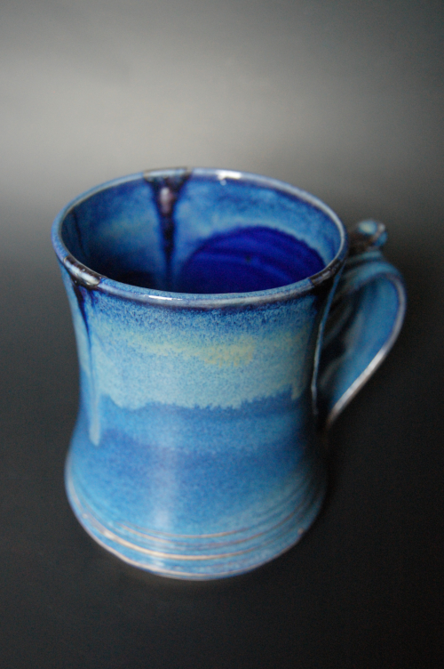 Experimenting with soda crystals in the glaze. Created some interesting effects!