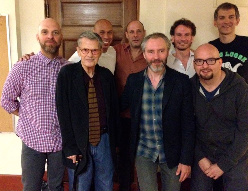 (Photo by Ruth Cameron: King, Haden, Redman, Ballard, Anderson, Grenadier, Iverson, Mehldau.)