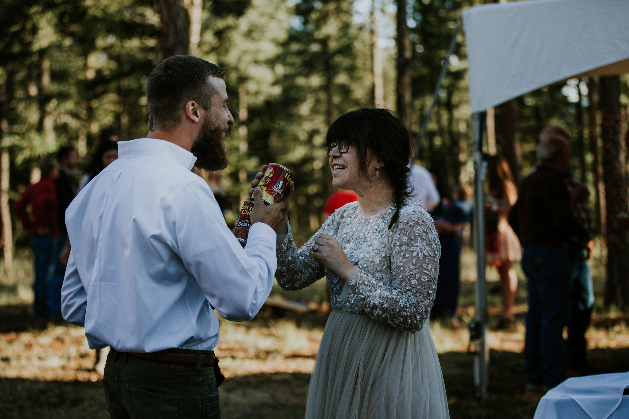 Taos New Mexico Elopement Photographer - tented backyard reception