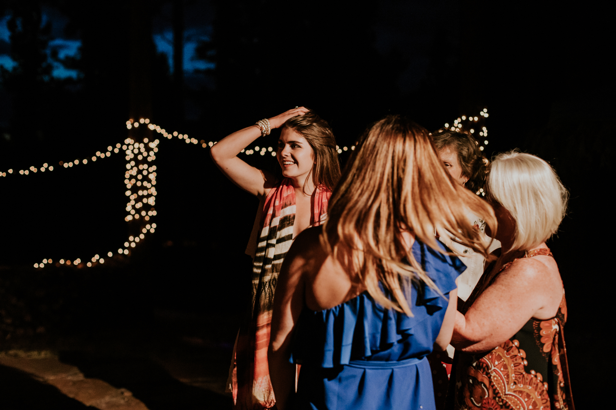Taos New Mexico Elopement Photographer - tented backyard reception - dancing