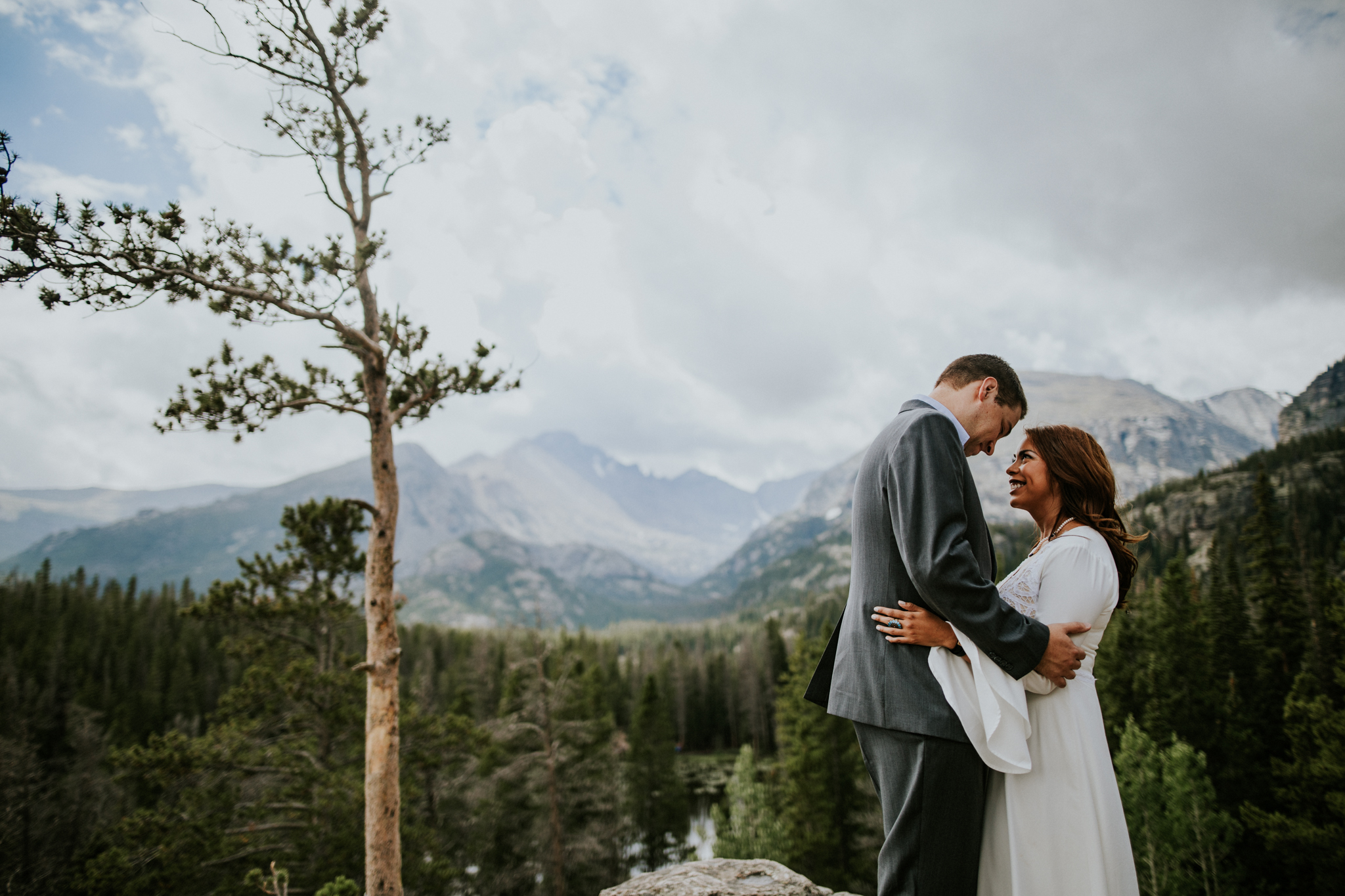 Destination Elopement Photographer - Vow of the Wild - Rocky Mountain National Park - Forest Elopement - Nymph Lake