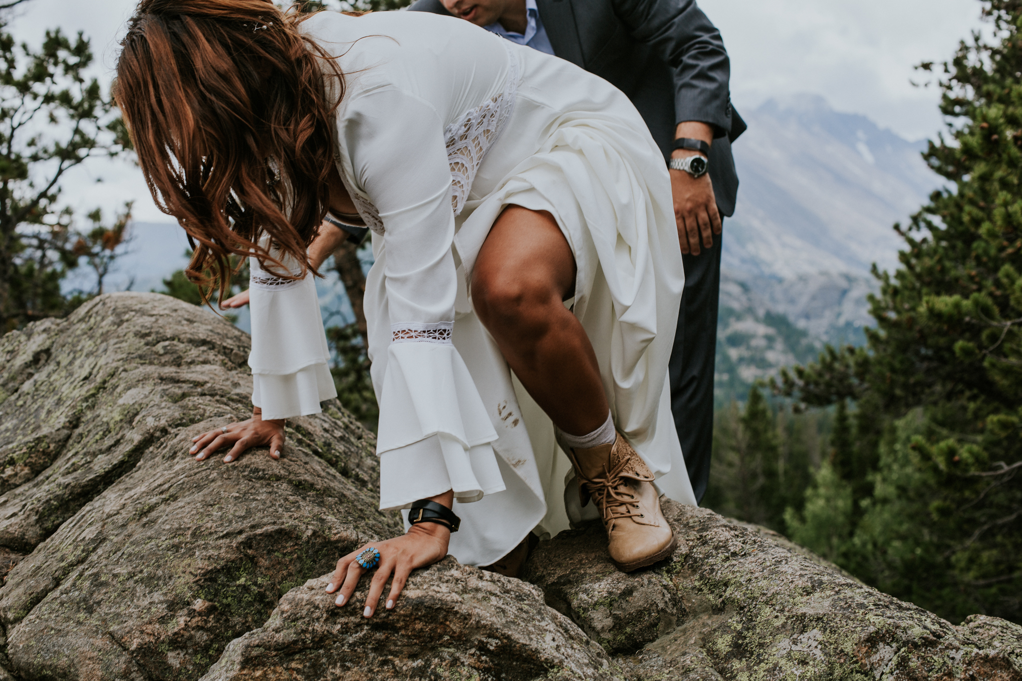 Destination Elopement Photographer - Vow of the Wild - Rocky Mountain National Park - Forest Elopement - Nymph Lake