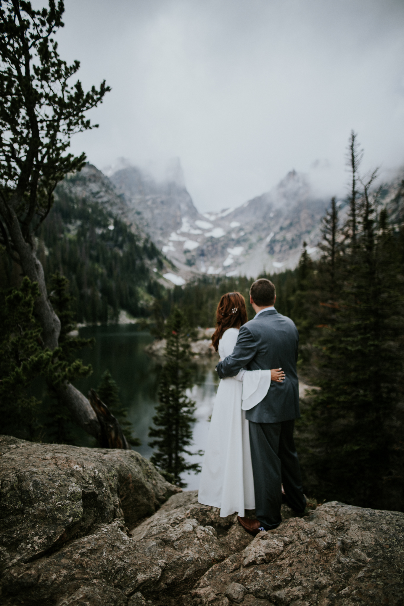 Destination Elopement Photographer - Vow of the Wild - Rocky Mountain National Park - Hiking Elopement - Dream Lake