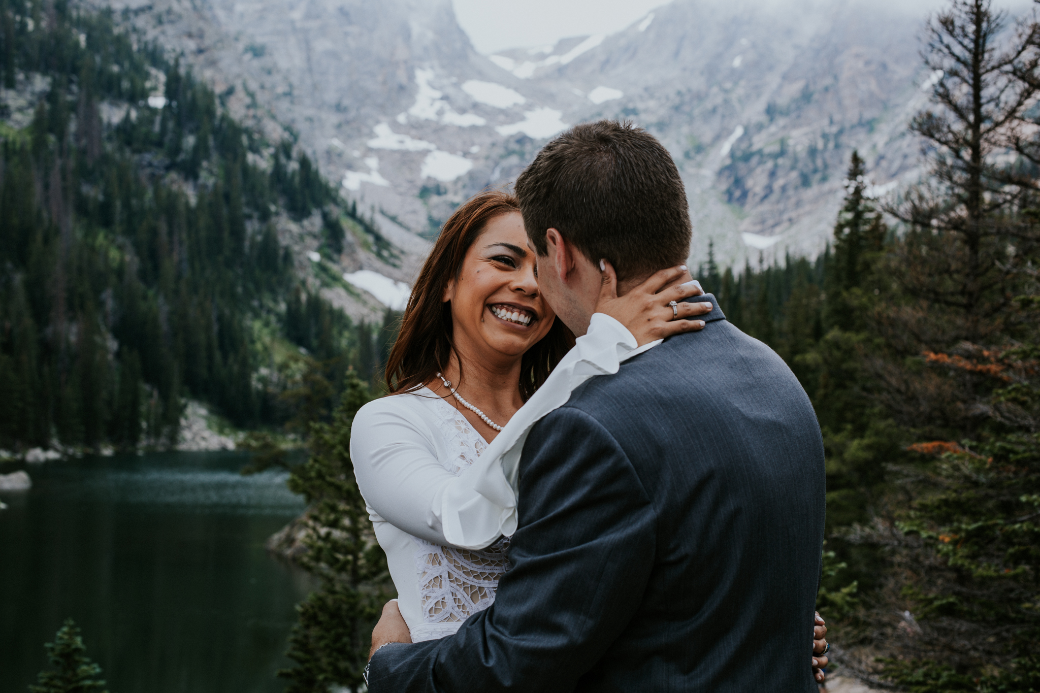Destination Elopement Photographer - Vow of the Wild - Rocky Mountain National Park - Hiking Elopement - Dream Lake