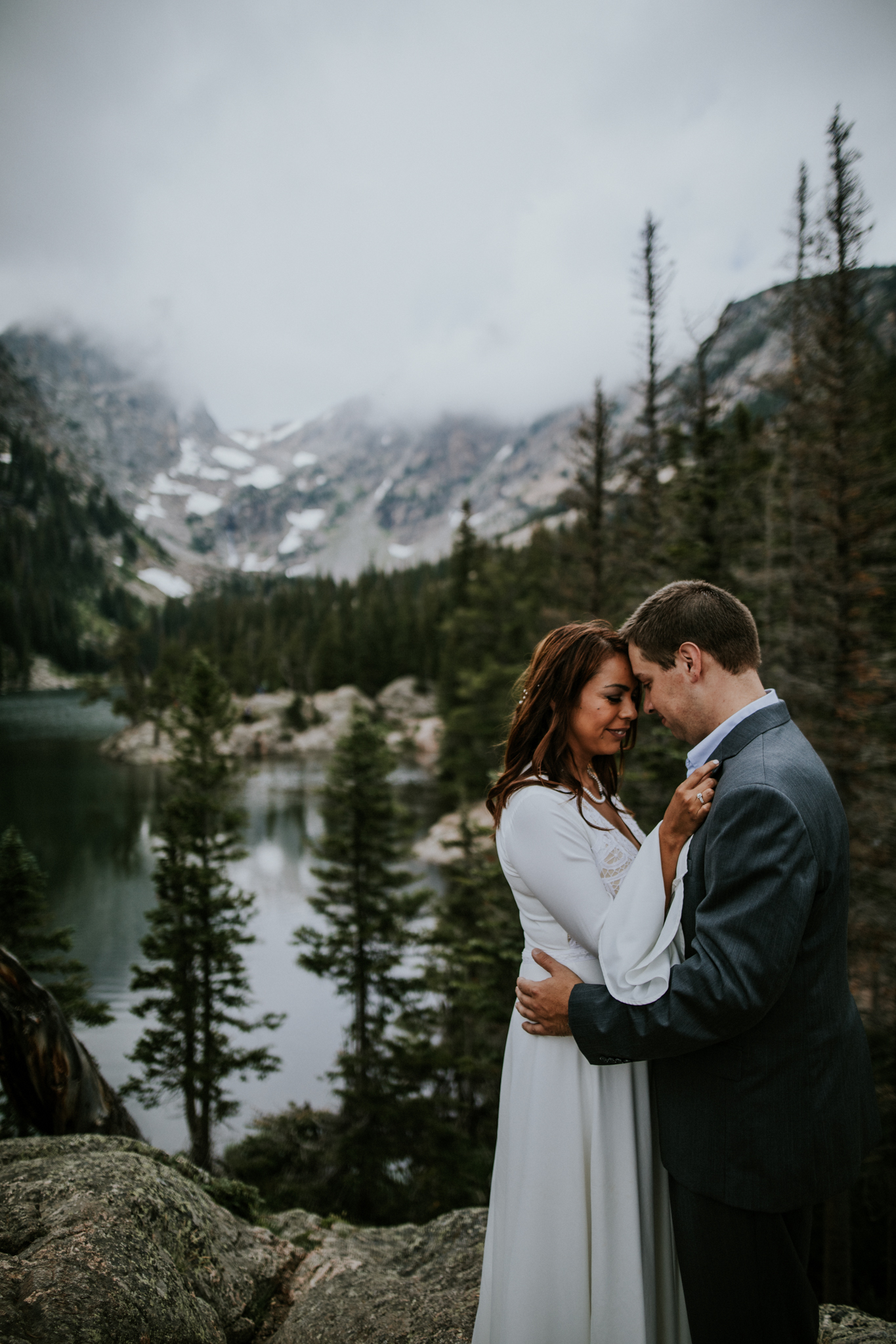 Destination Elopement Photographer - Vow of the Wild - Rocky Mountain National Park - Hiking Elopement - Dream Lake