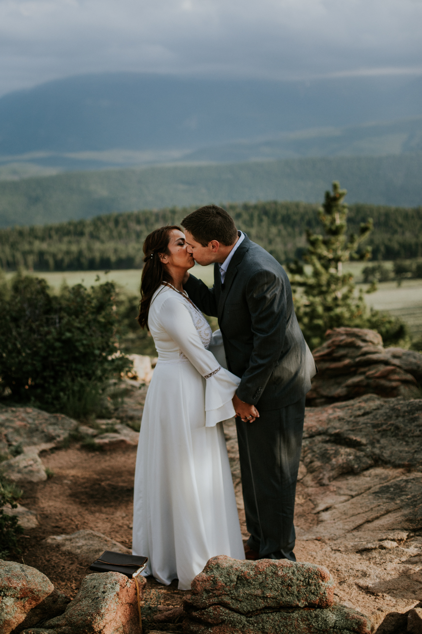 Destination Elopement Photographer - Vow of the Wild - Rocky Mountain National Park - Hiking Elopement - 3M Curve Ceremony
