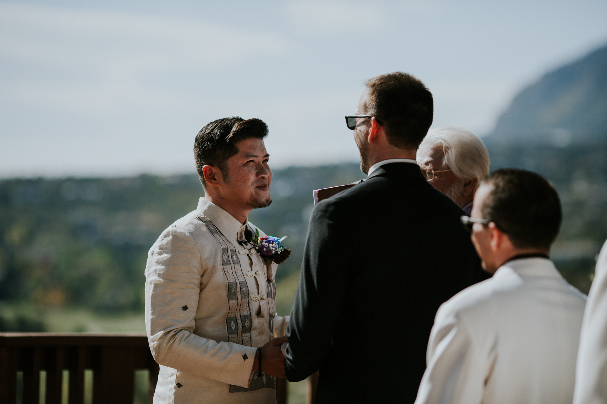 Same Sex Elopement Photographer - Cheyenne Mountain - Colorado Springs Destination Wedding - Ceremony