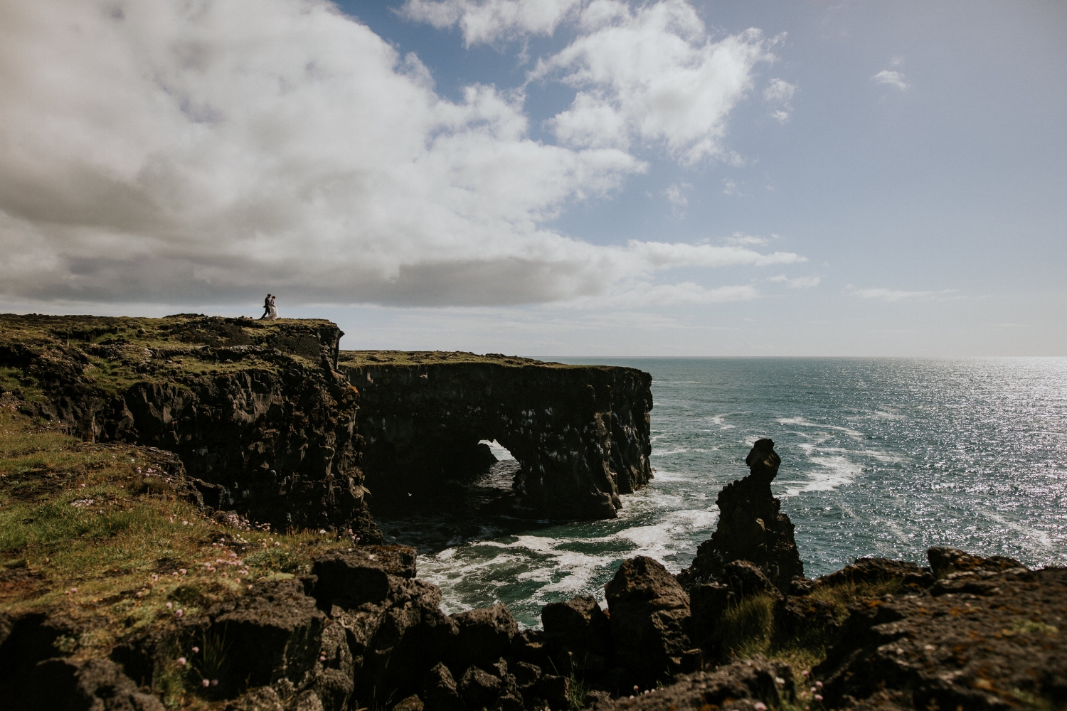 Iceland Wedding Photographer - Vow of the Wild - Snæfellsnes Peninsula Wedding - Lighthouse Cliffs
